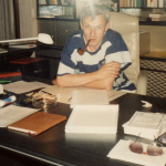 Dr. Eduard and his pipe at home in Zurich